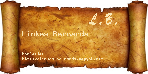 Linkes Bernarda névjegykártya